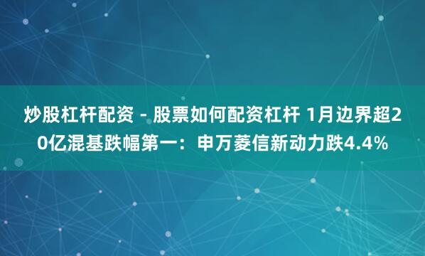 炒股杠杆配资 - 股票如何配资杠杆 1月边界超20亿混基跌幅第一：申万菱信新动力跌4.4%